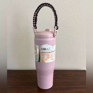 Rare HydraGear VAULT Insulated Tumbler With Flip Straw & Removable Handle